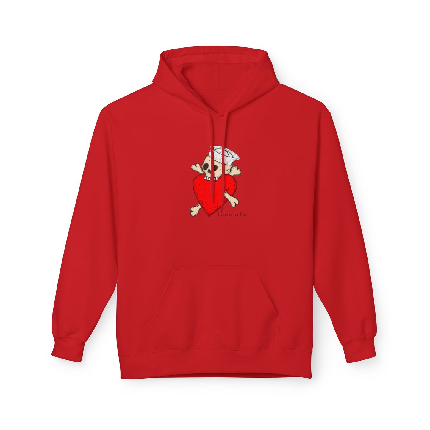 Eat Your Heart Out" Skull & Heart Hoodie - Nautical Pirate Graphic Sweatshirt by Heart & Harbor