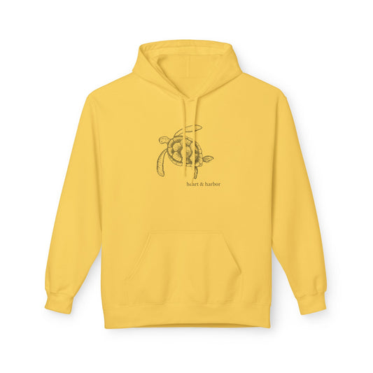 Sea Turtle Hoodie | Unisex | Hand-Drawn | Heart & Harbor | Multiple Colors