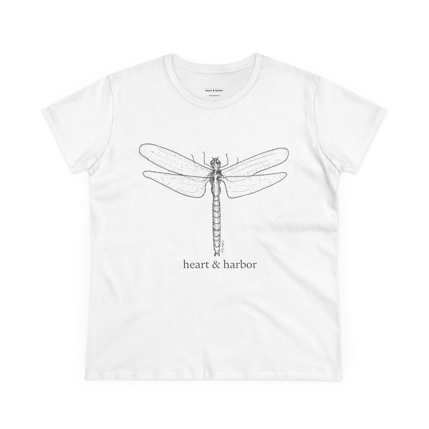 Dragonfly Unisex T-Shirt | Original Hand-Drawn Art | Heart & Harbor | multiple colors
