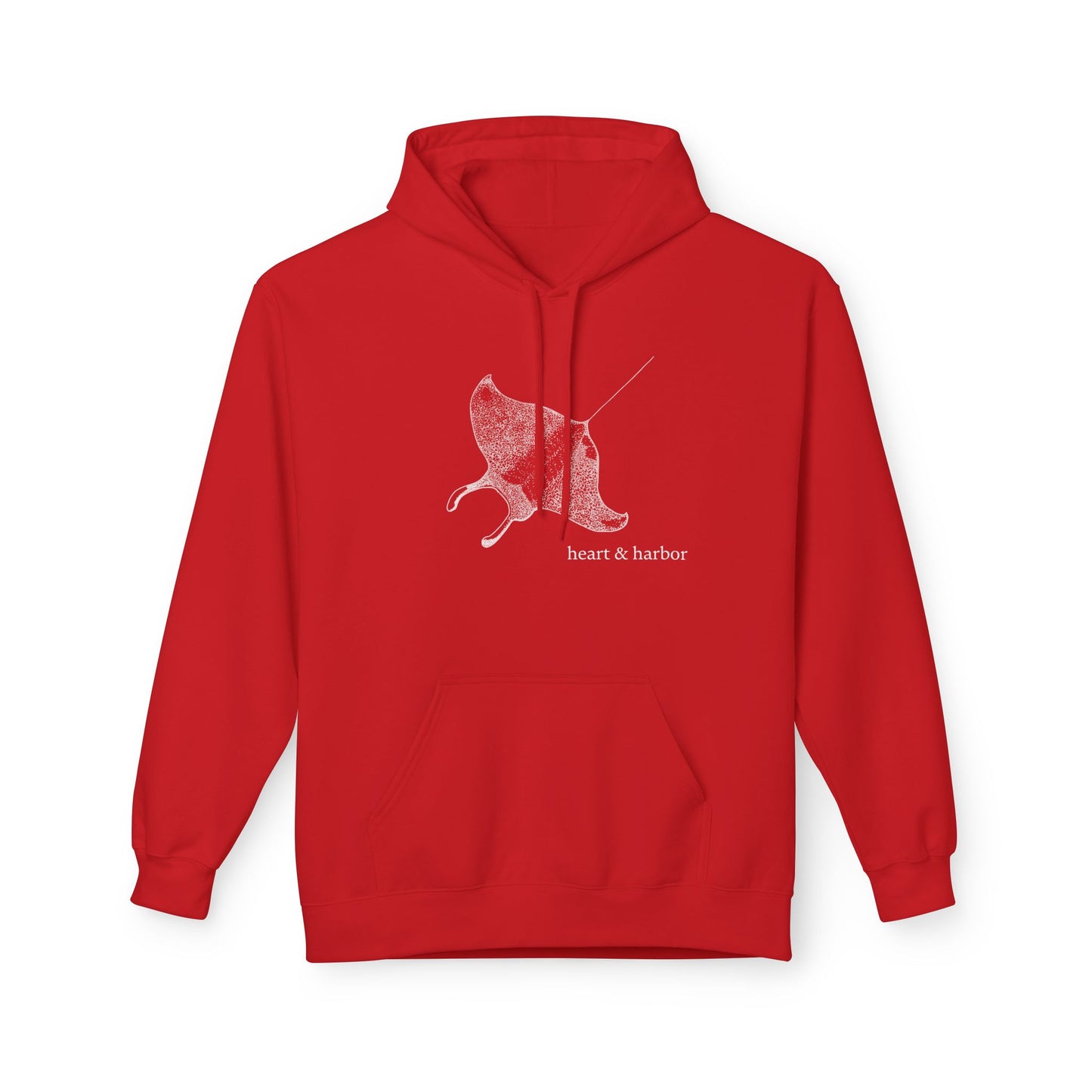 Manta Ray Hoodie - Unisex-Hand-Drawn-Sweatshirt | Heart & Harbor | Multiple Colors