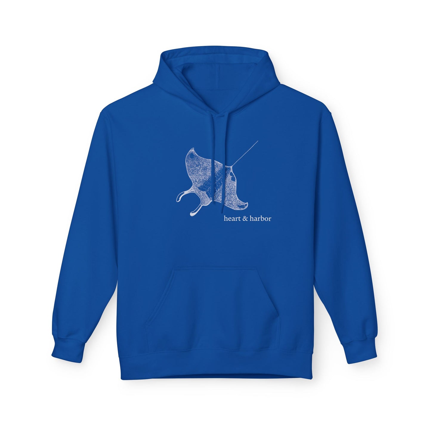 Manta Ray Hoodie - Unisex-Hand-Drawn-Sweatshirt | Heart & Harbor | Multiple Colors