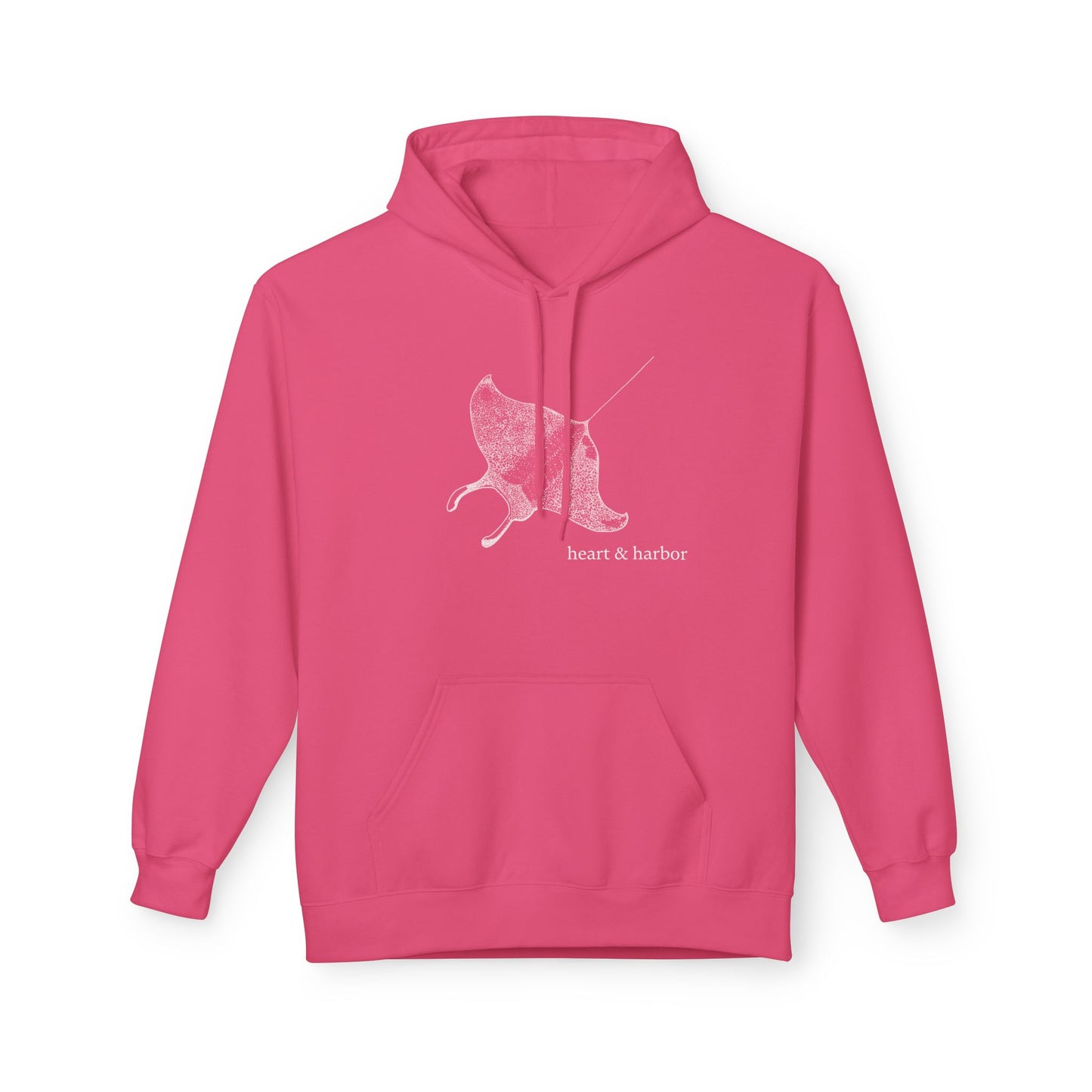 Manta Ray Hoodie - Unisex-Hand-Drawn-Sweatshirt | Heart & Harbor | Multiple Colors