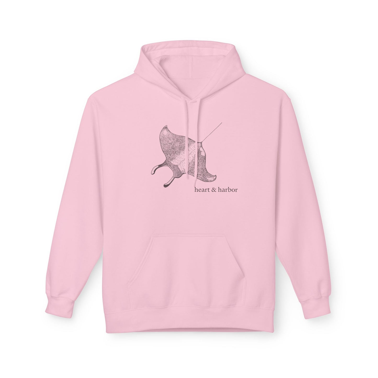 Manta Ray Hoodie | Cozy Ocean-Inspired Sweatshirt | dark ink | multiple colors