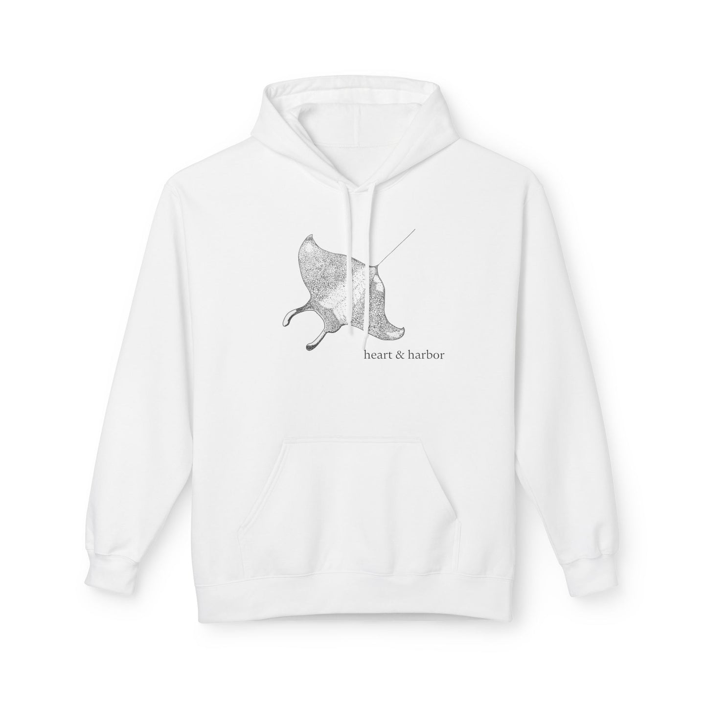 Manta Ray Hoodie | Cozy Ocean-Inspired Sweatshirt | dark ink | multiple colors