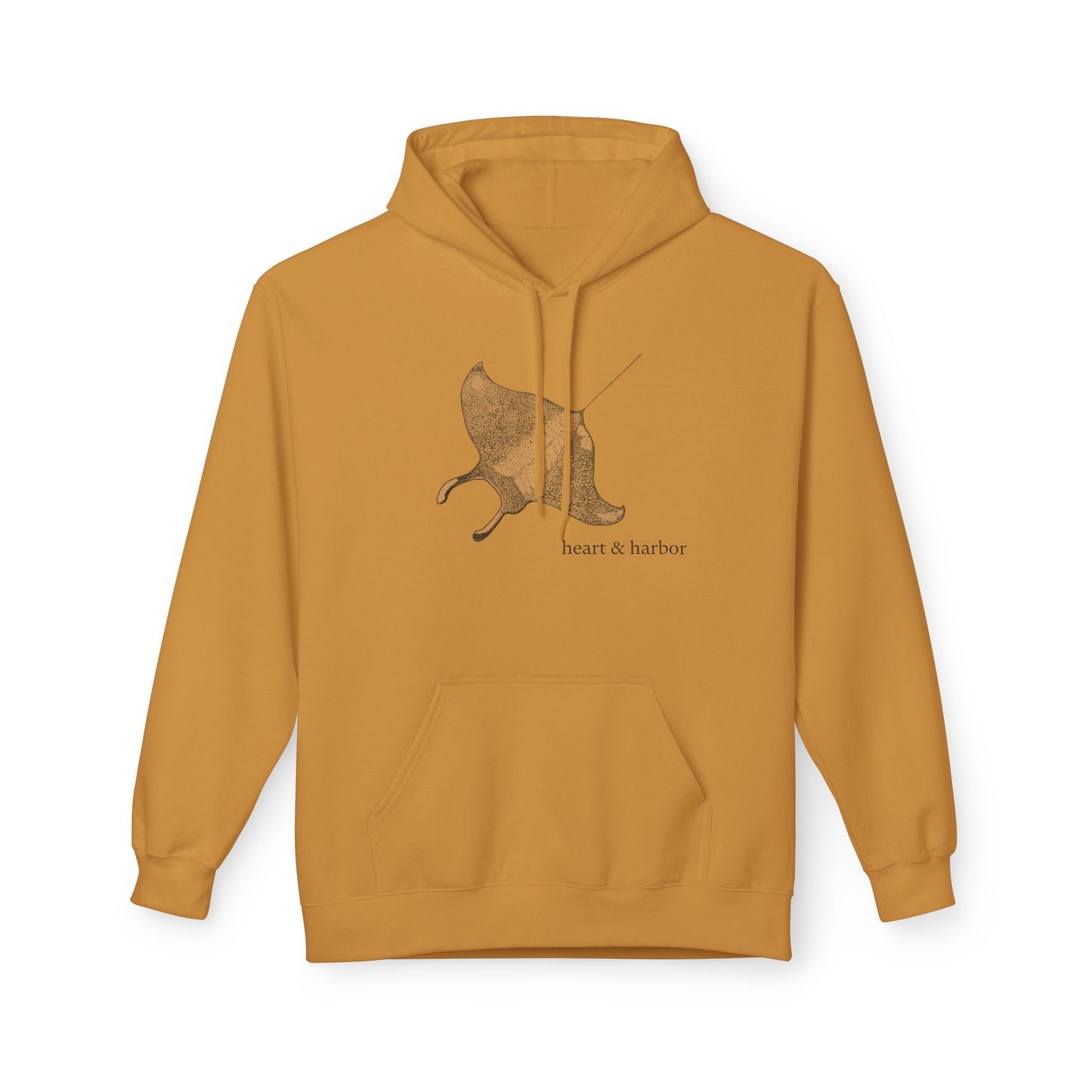 Manta Ray Hoodie | Cozy Ocean-Inspired Sweatshirt | dark ink | multiple colors