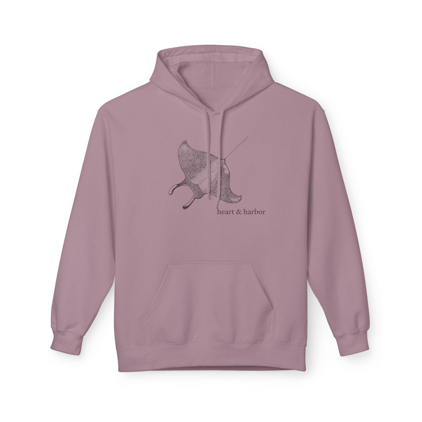 Manta Ray Hoodie | Cozy Ocean-Inspired Sweatshirt | dark ink | multiple colors