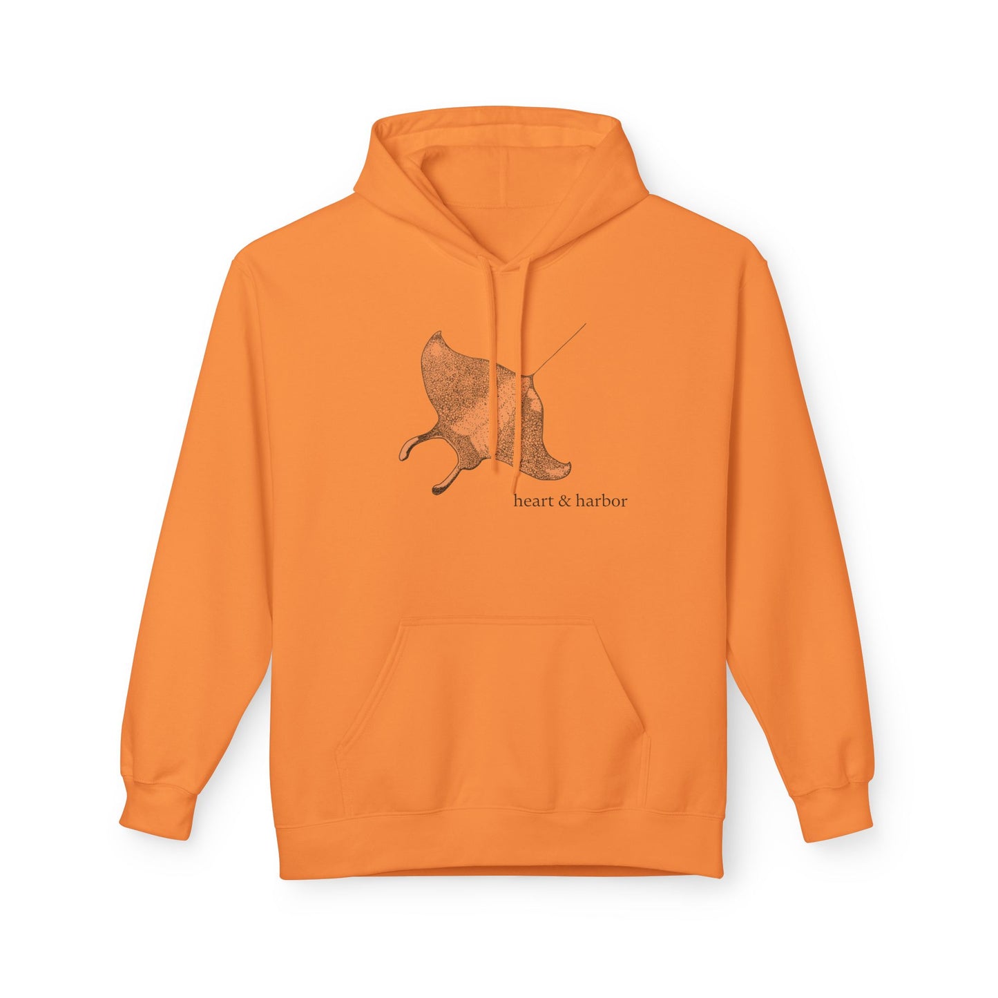 Manta Ray Hoodie | Cozy Ocean-Inspired Sweatshirt | dark ink | multiple colors