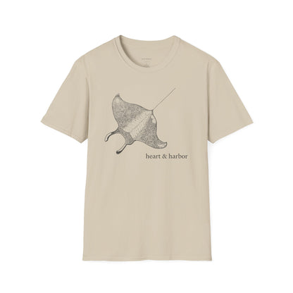 Sand t-shirt with stingray graphic by heart & harbor