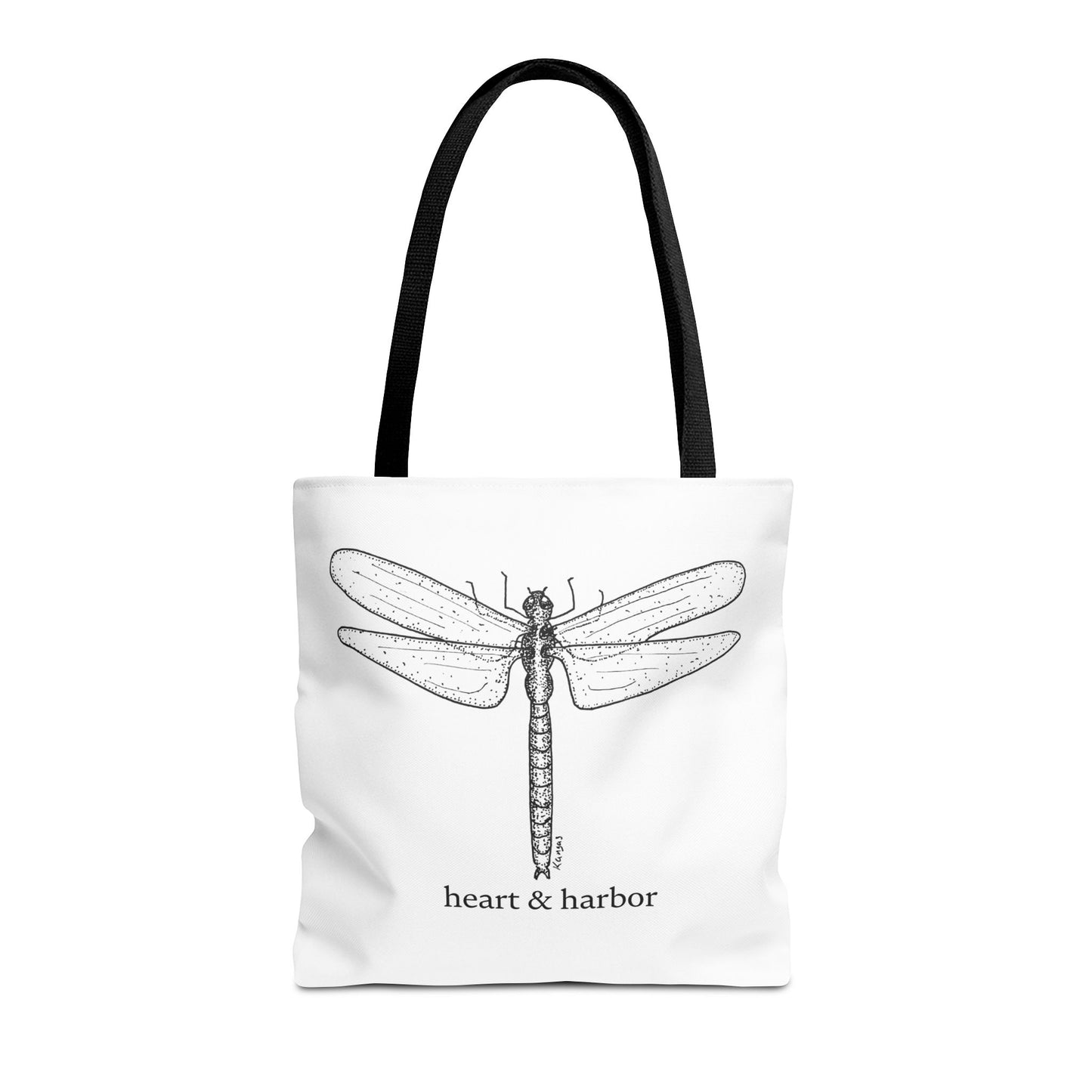 Dragonfly Art Tote | Eco-Friendly Canvas Bag by Heart & Harbor