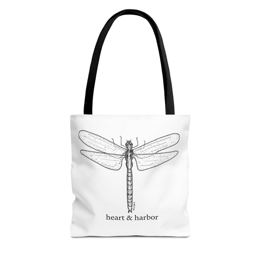 Dragonfly Art Tote | Eco-Friendly Canvas Bag by Heart & Harbor