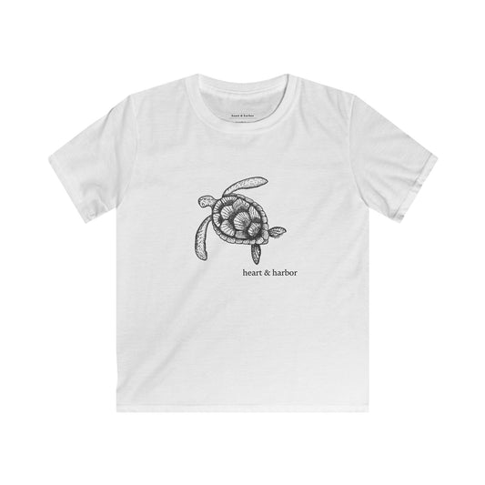 Sea Turtle Youth T-Shirt | Kids Ocean-Inspired Tee | Heart & Harbor | multiple colors