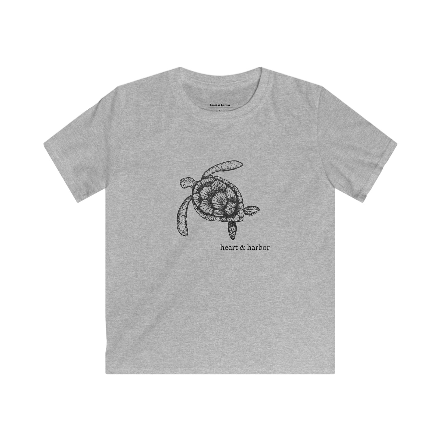 Sea Turtle Youth T-Shirt | Kids Ocean-Inspired Tee | Heart & Harbor | multiple colors
