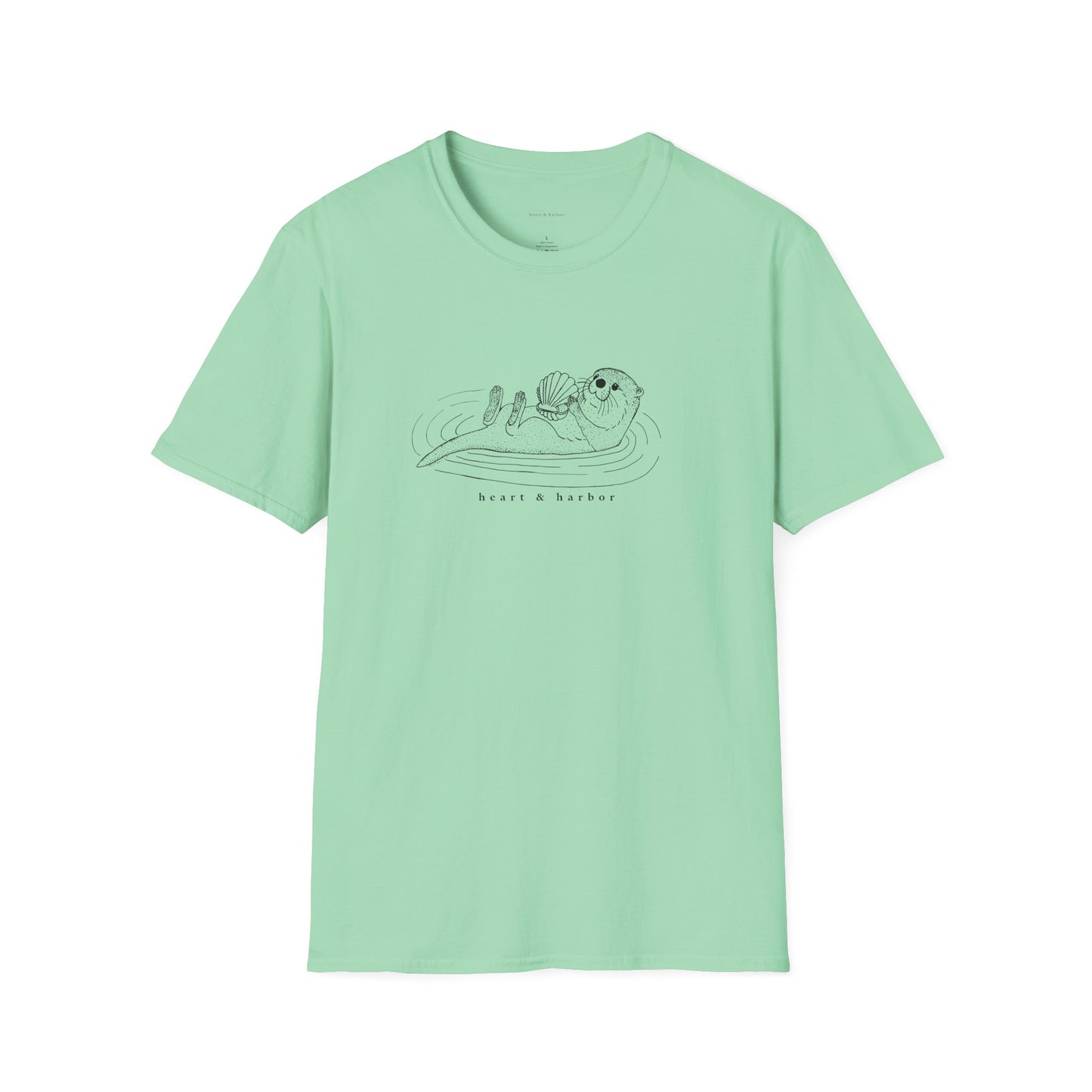 Sea Otter Unisex Tee | Classic Coastal T-Shirt by Heart & Harbor | Multiple Colors