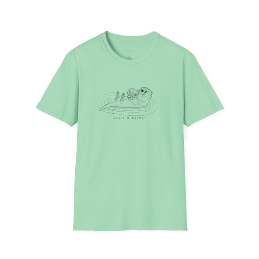 Sea Otter Unisex Tee | Classic Coastal T-Shirt by Heart & Harbor | Multiple Colors