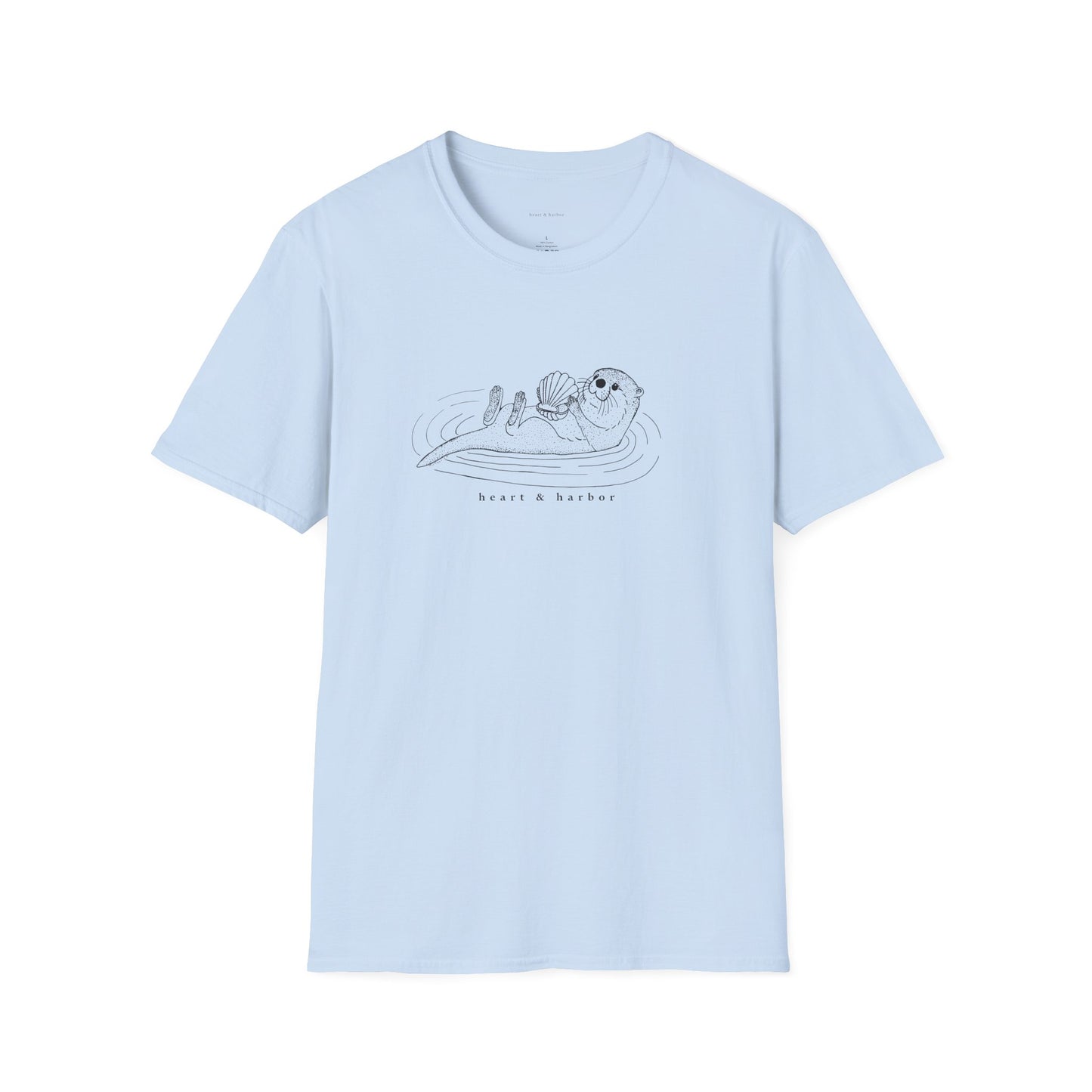 Sea Otter Unisex Tee | Classic Coastal T-Shirt by Heart & Harbor | Multiple Colors