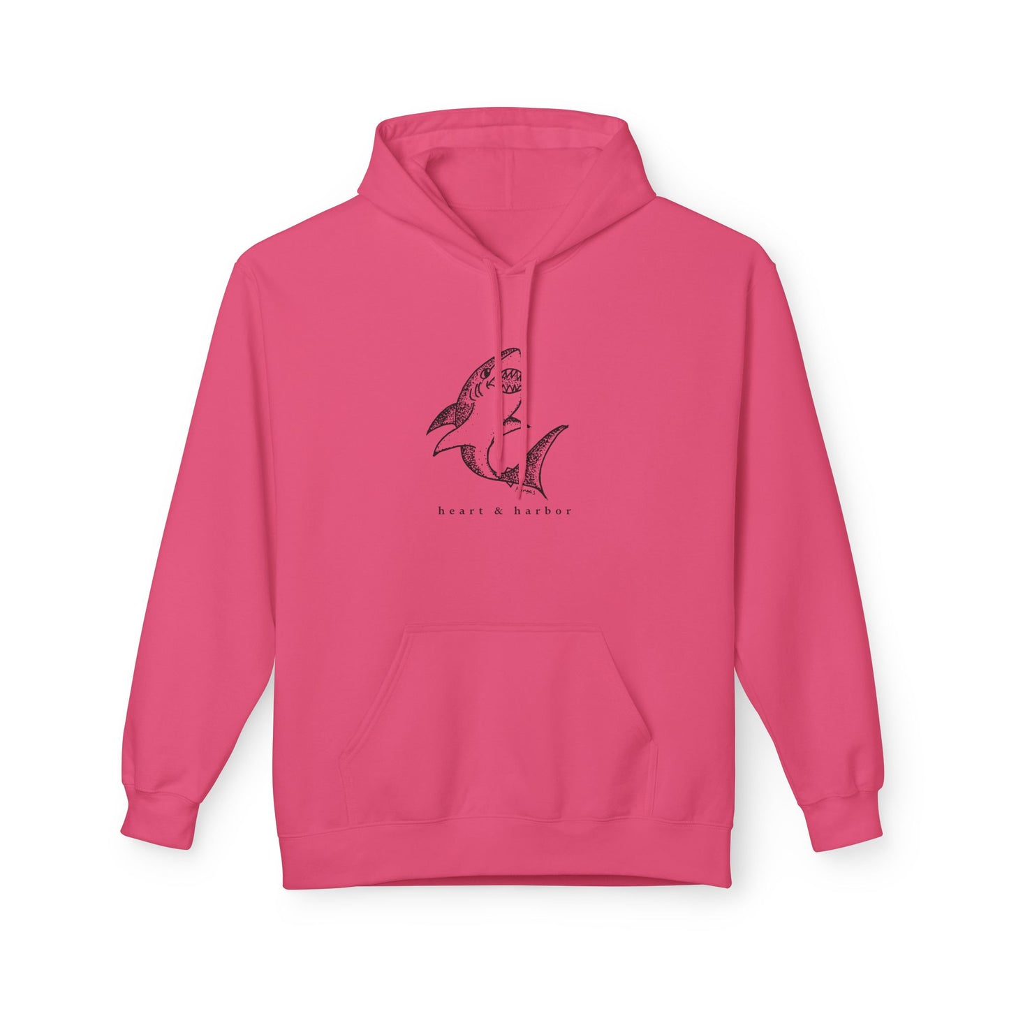 Shark Hoodie | Unisex | Hand-Drawn | Heart & Harbor | Multiple Colors