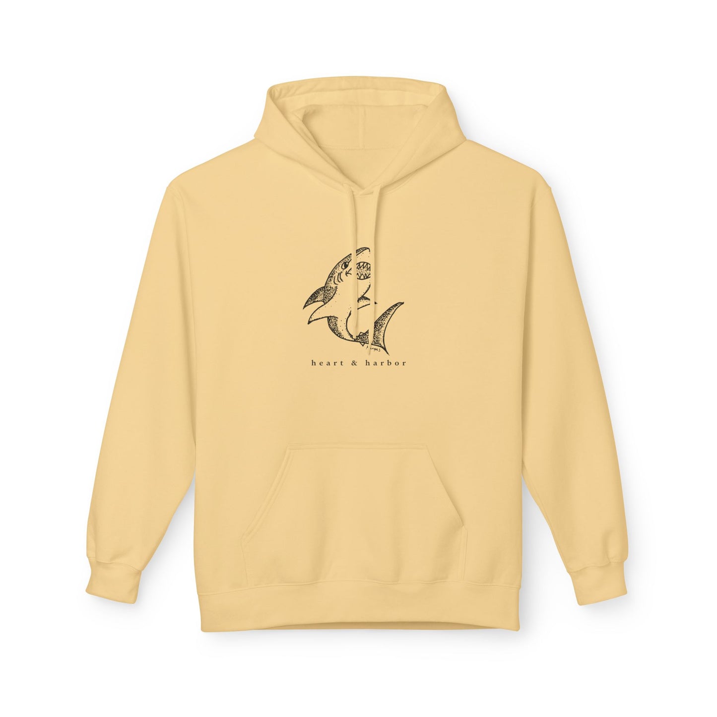 Shark Hoodie | Unisex | Hand-Drawn | Heart & Harbor | Multiple Colors