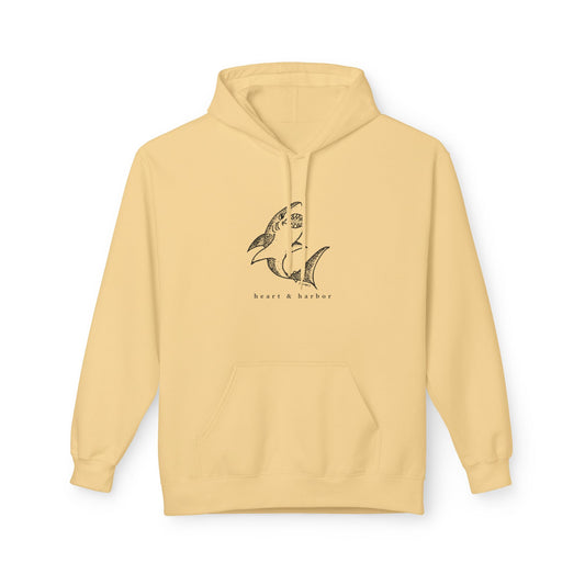 Shark Hoodie | Unisex | Hand-Drawn | Heart & Harbor | Multiple Colors