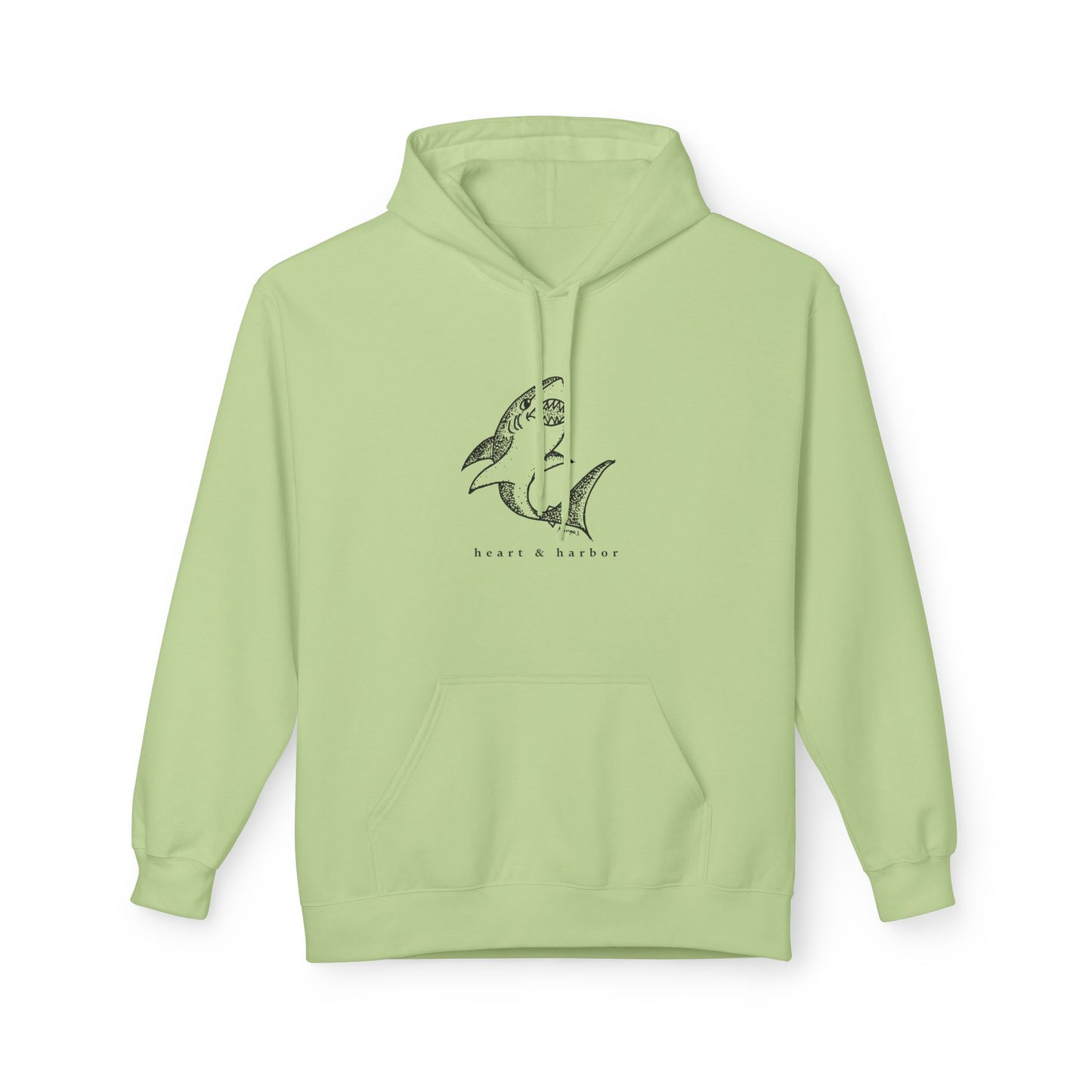 Shark Hoodie | Unisex | Hand-Drawn | Heart & Harbor | Multiple Colors