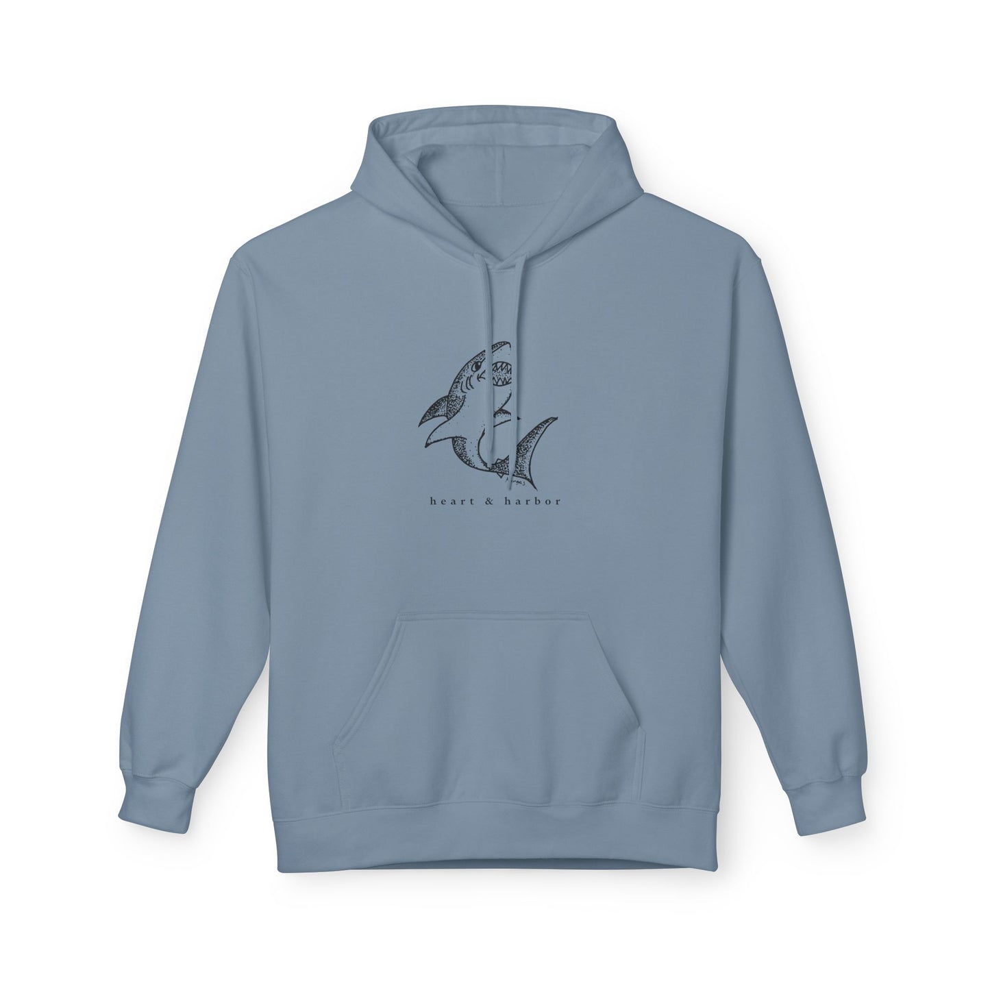 Shark Hoodie | Unisex | Hand-Drawn | Heart & Harbor | Multiple Colors