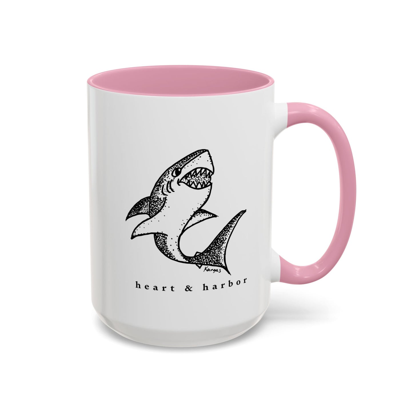 Shark Coffee Mug | Hand-Drawn | Heart & Harbor | Multiple Colors