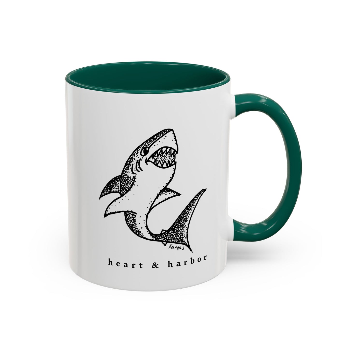 Shark Coffee Mug | Hand-Drawn | Heart & Harbor | Multiple Colors