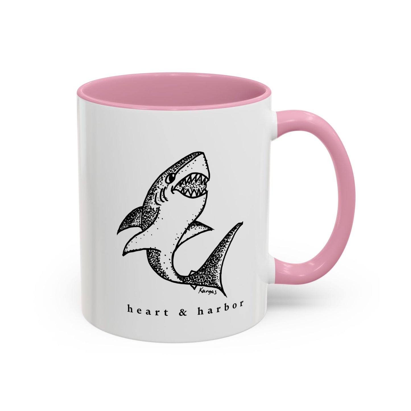 Shark Coffee Mug | Hand-Drawn | Heart & Harbor | Multiple Colors