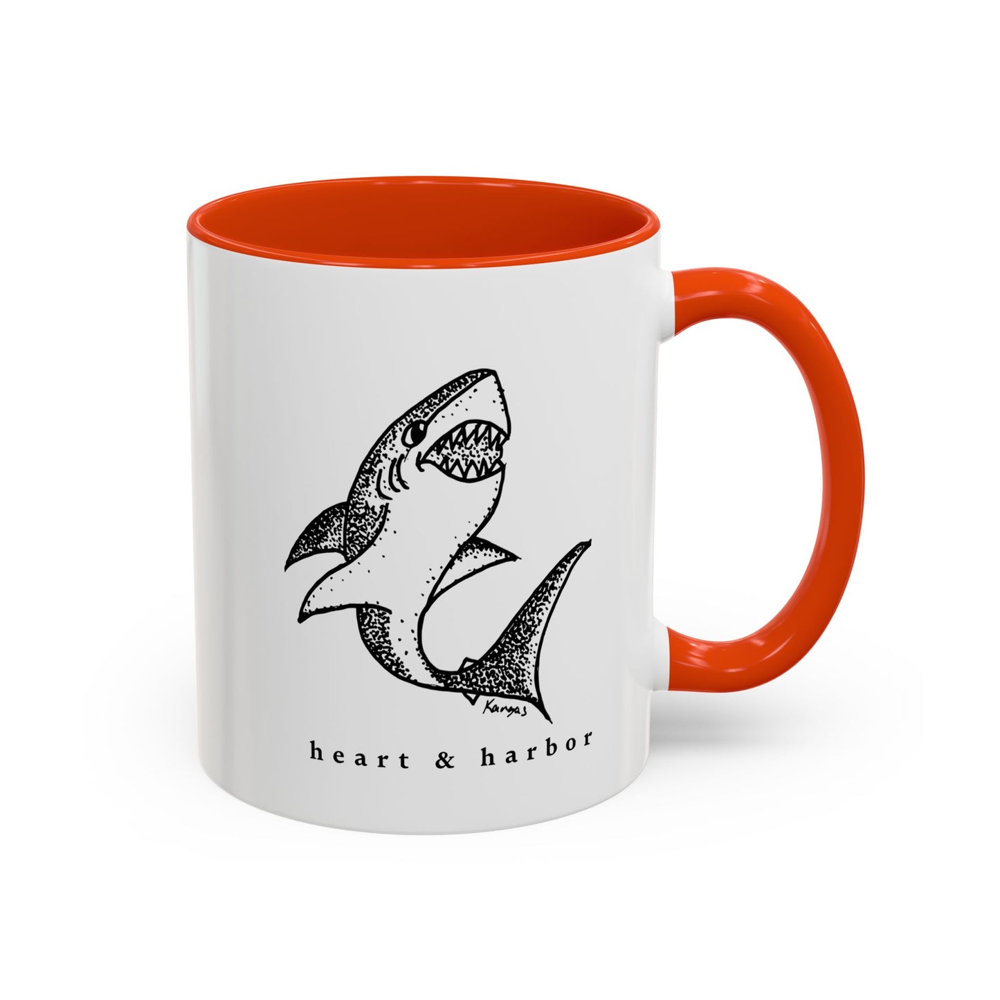 Shark Coffee Mug | Hand-Drawn | Heart & Harbor | Multiple Colors
