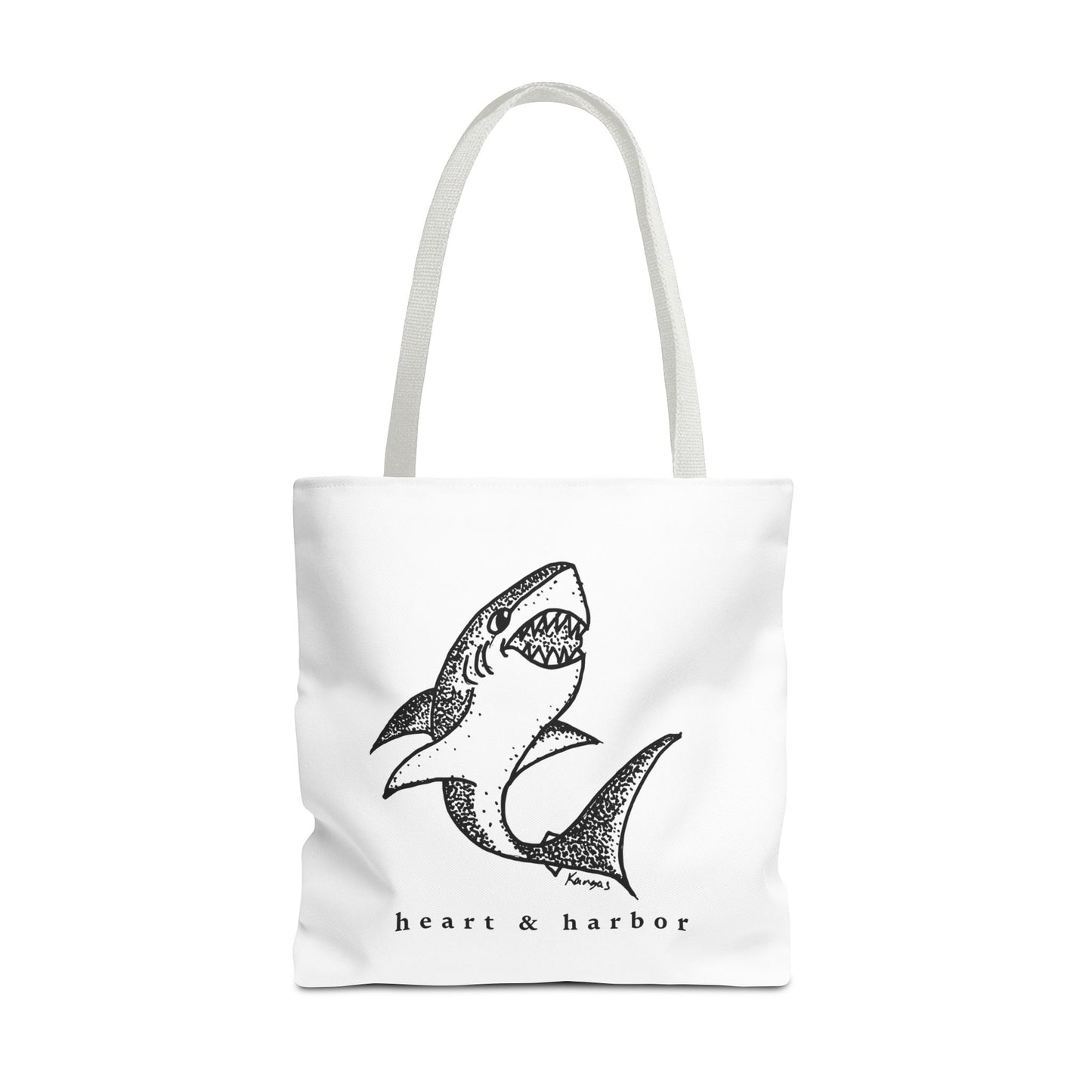 Shark Tote Bag | Hand Drawn | Heart & Harbor