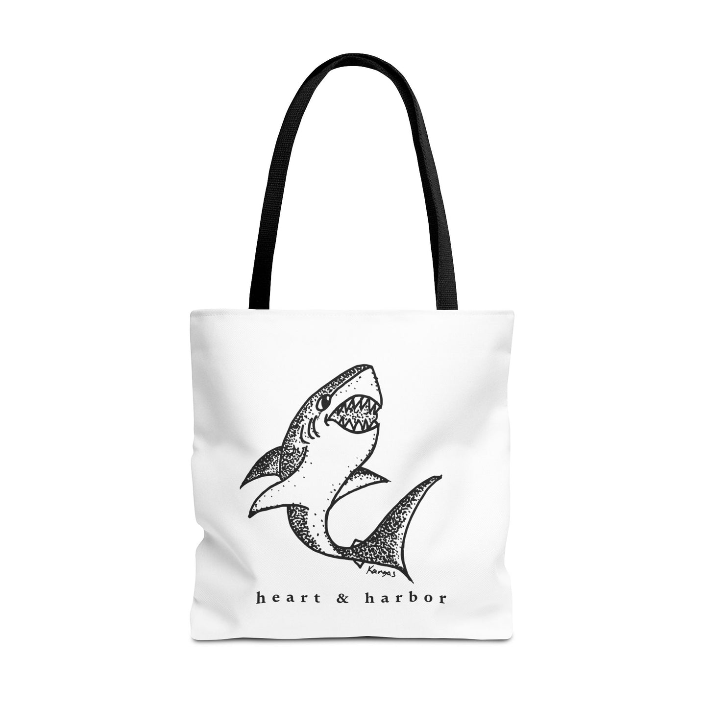 Shark Tote Bag | Hand Drawn | Heart & Harbor