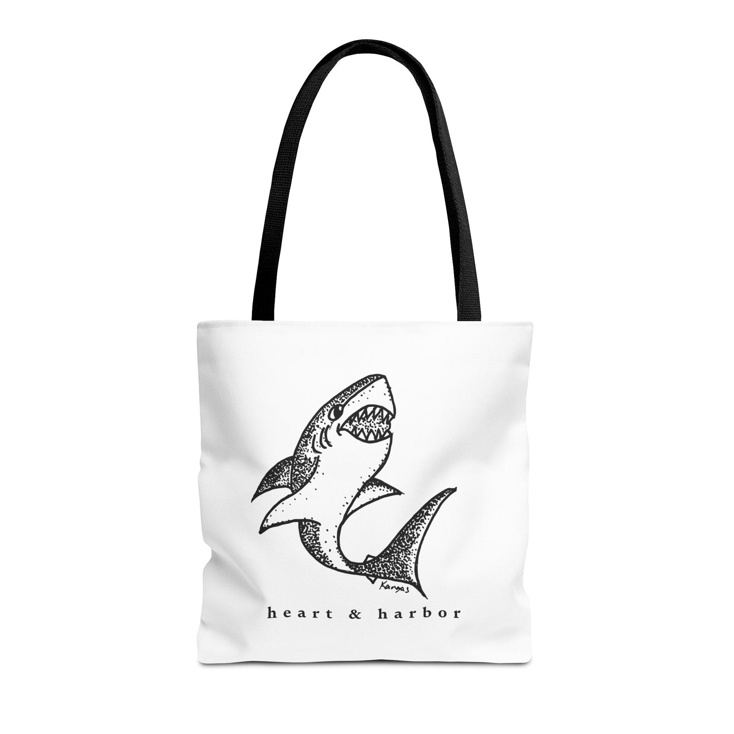 Shark Tote Bag | Hand Drawn | Heart & Harbor