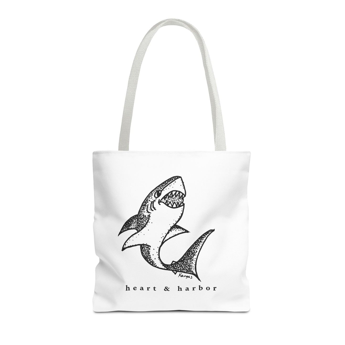 Shark Tote Bag | Hand Drawn | Heart & Harbor