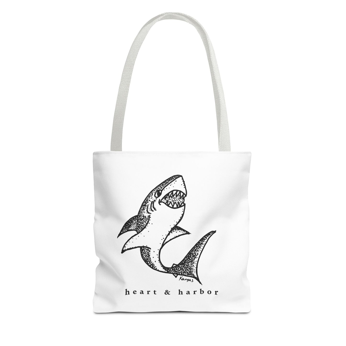 Shark Tote Bag | Hand Drawn | Heart & Harbor