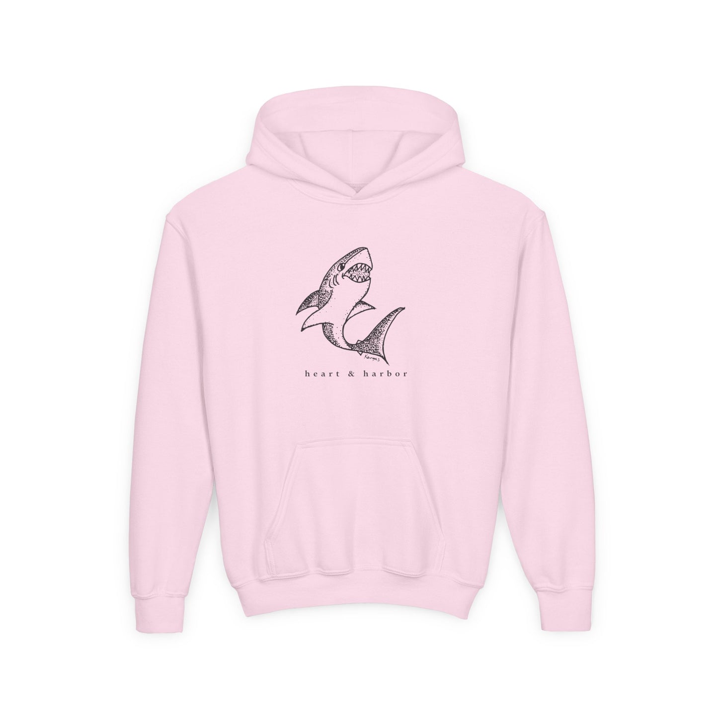 Shark Kids Hoodie | Hand-Drawn | Heart & Harbor | multiple colors