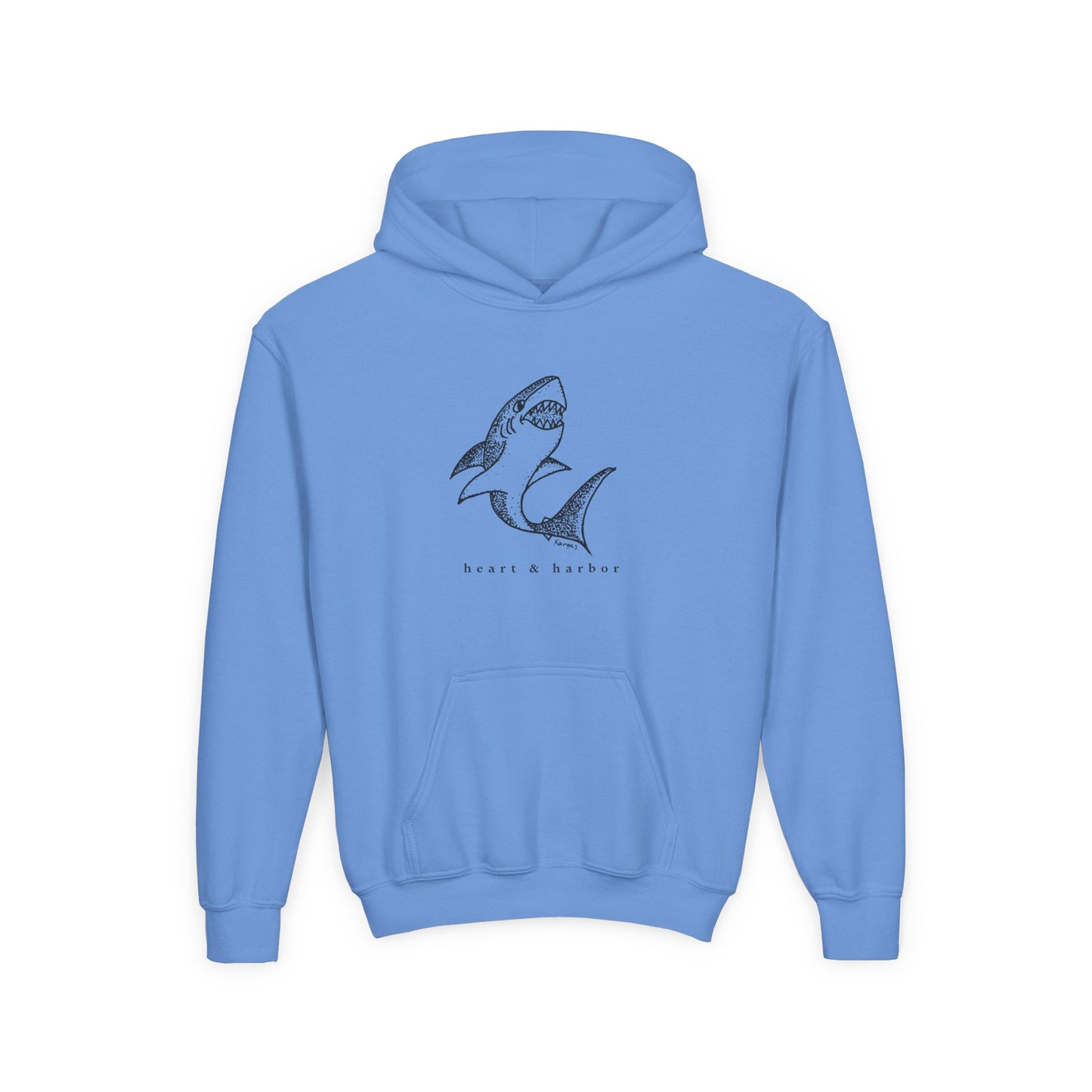 Shark Kids Hoodie | Hand-Drawn | Heart & Harbor | multiple colors