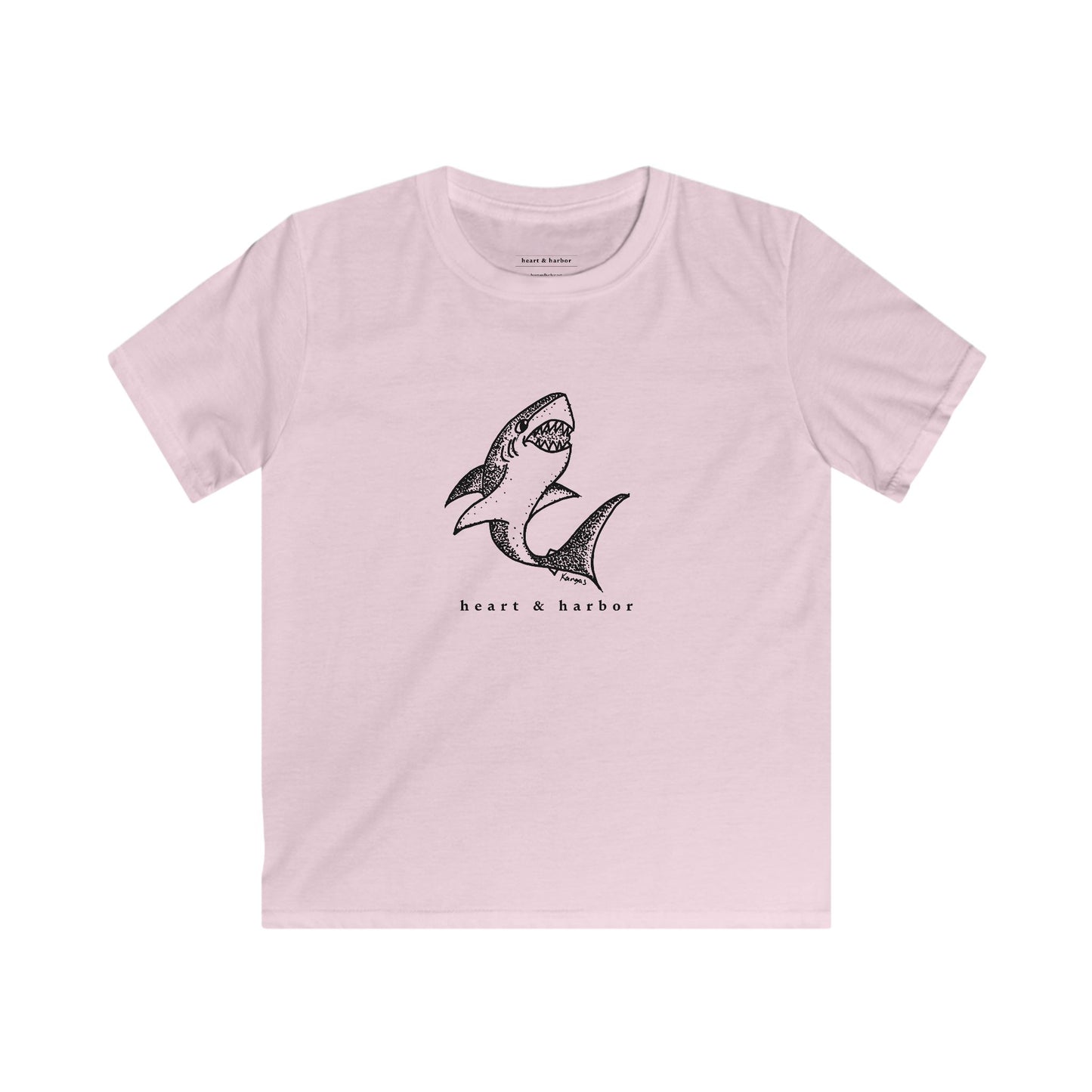 Shark Kids T-Shirt | Hand Drawn | Heart & Harbor | multiple colors