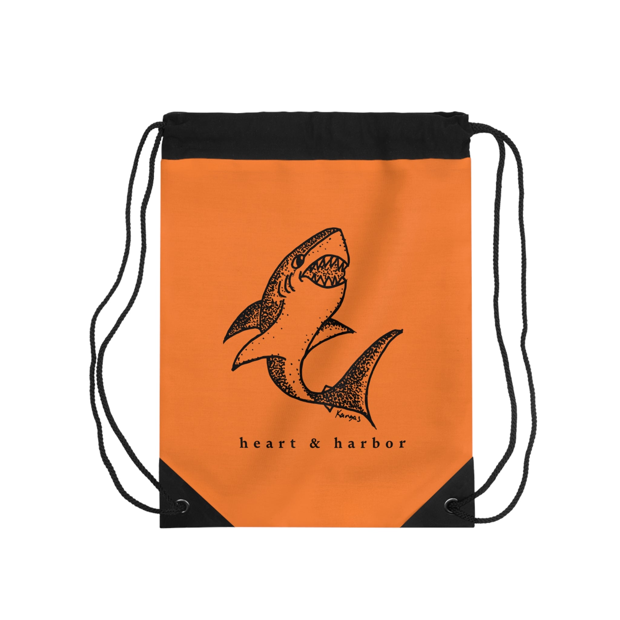 Shark - Drawstring Backpack