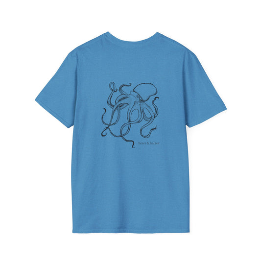 Octopus T-Shirt | Back Design | Hand-Drawn | Multiple Colors