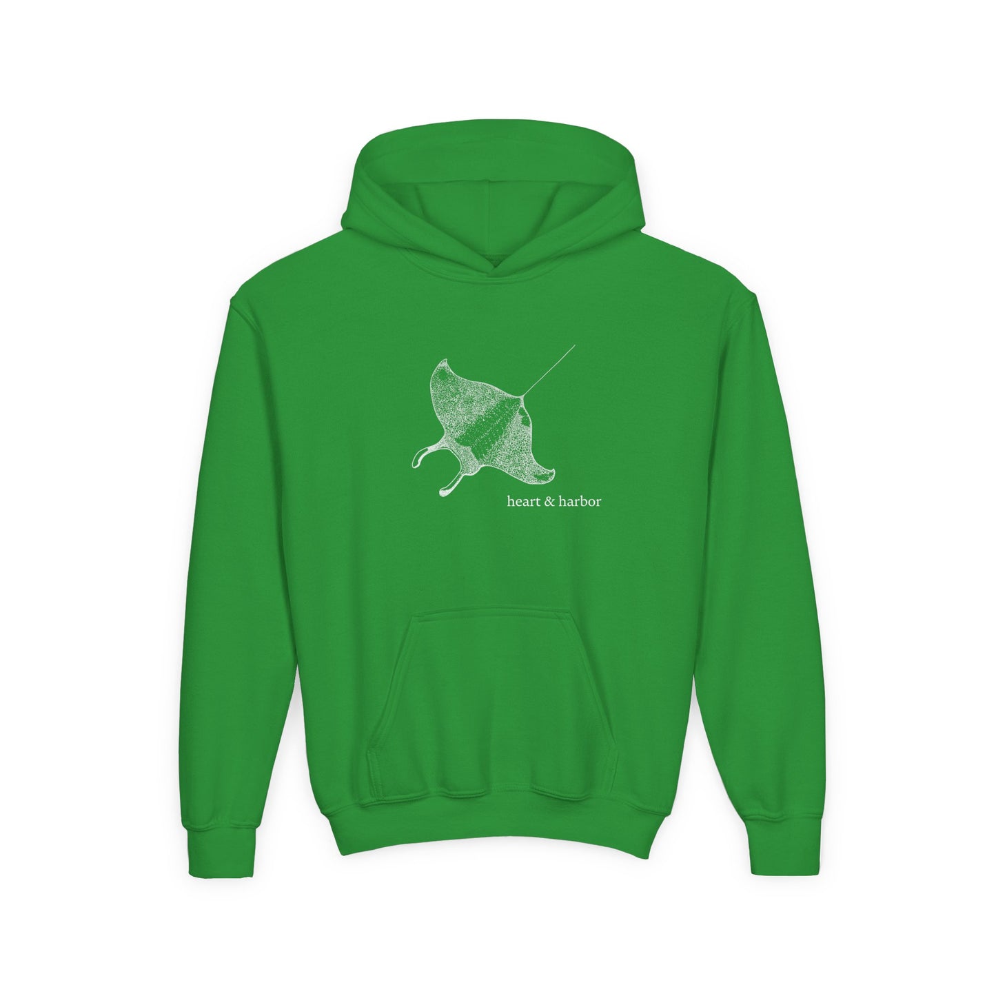 Manta Ray Kids Hoodie | Hand-Drawn | Heart & Harbor | multiple colors