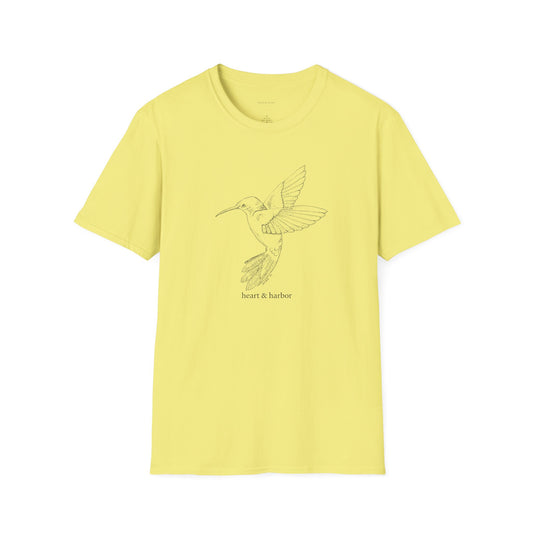 Hummingbird T-Shirt | Hand Drawn | Multiple Colors