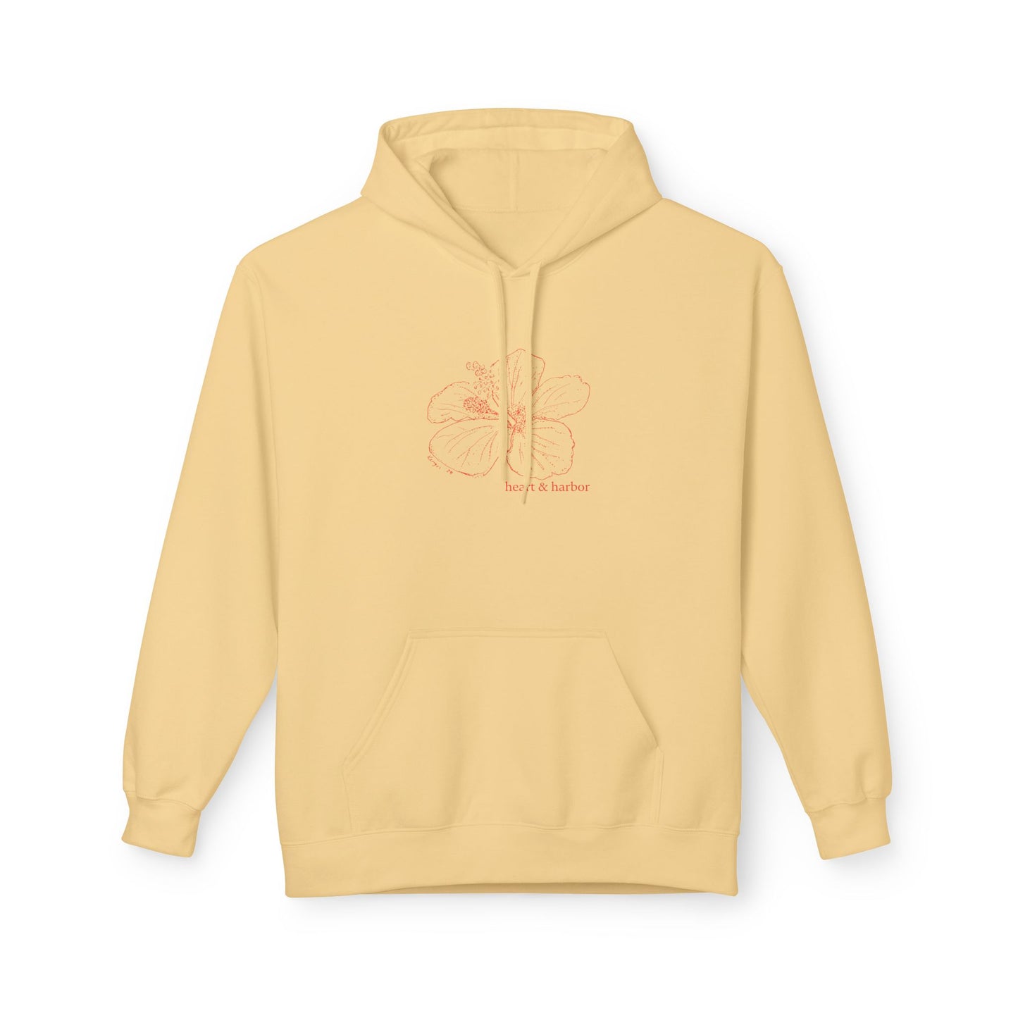 Hibiscus Color Pop Hoodie | Unisex | Hand Drawn | Multiple Colors