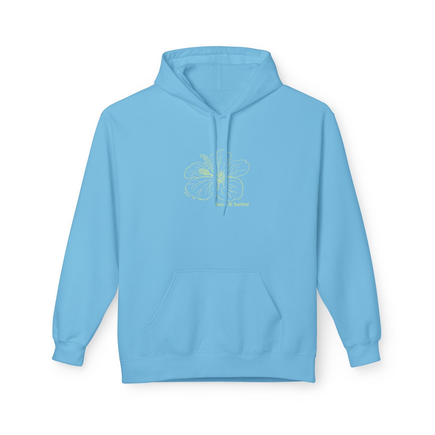 Hibiscus Color Pop Hoodie | Unisex | Hand Drawn | Multiple Colors