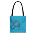 Manta Ray | Illustrated Tote Bag | heart & harbor | Turquoise