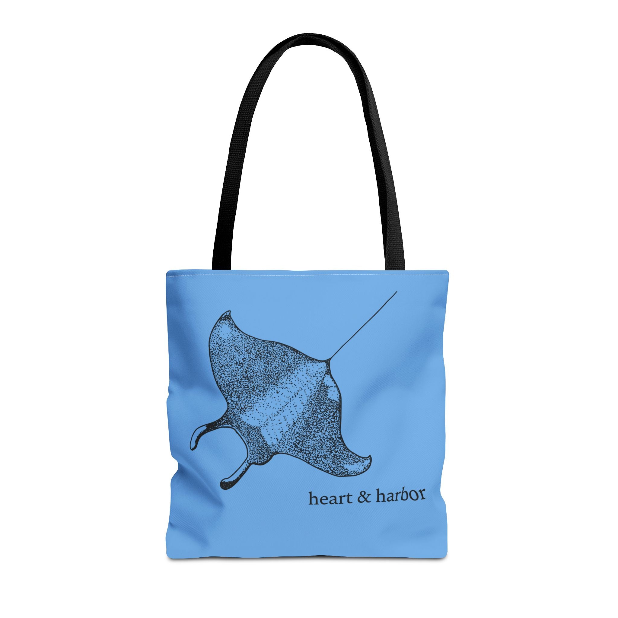 Manta Ray | Illustrated Tote Bag | heart & harbor | Blue