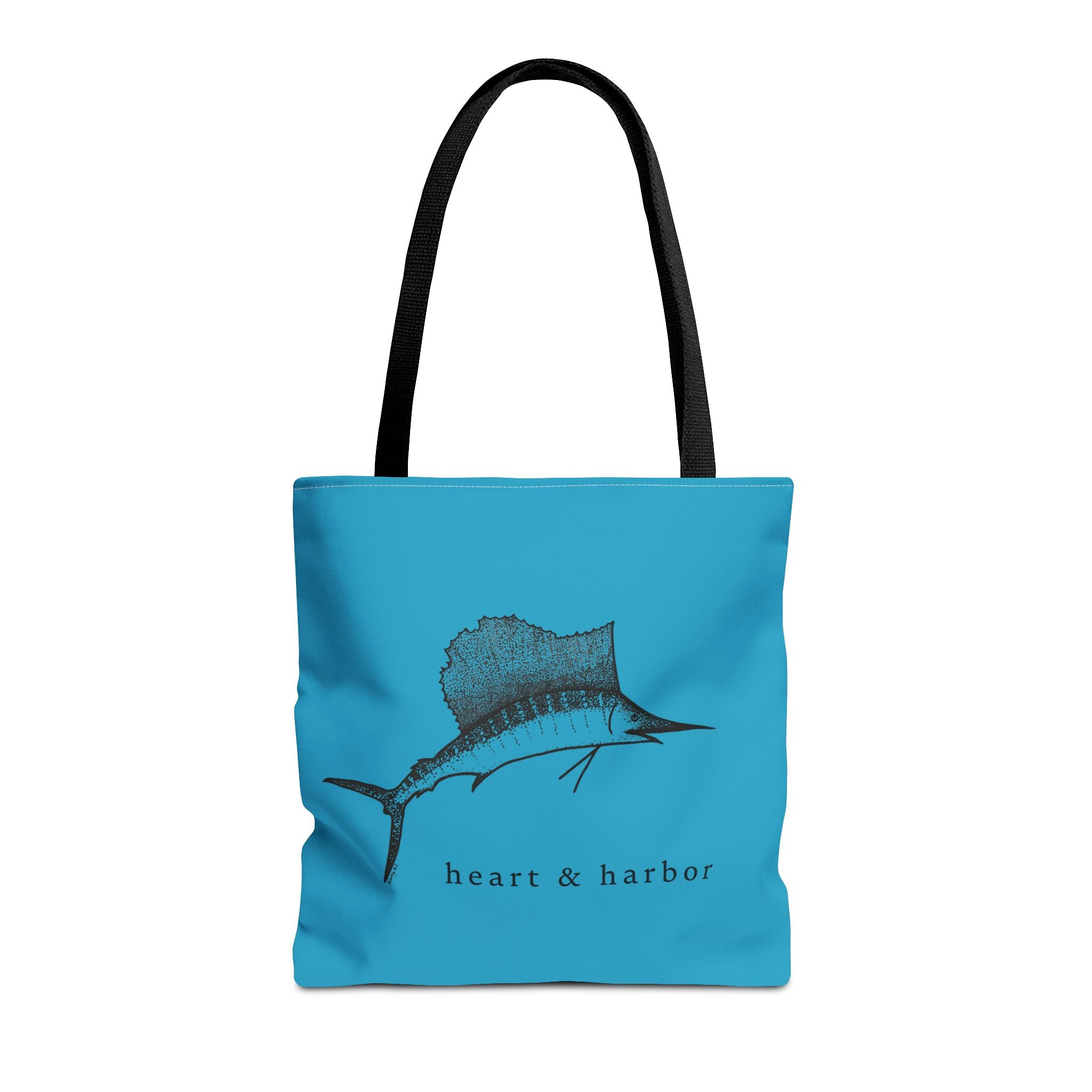 Sailfish | Illustrated Tote Bag | heart & harbor | Turquoise