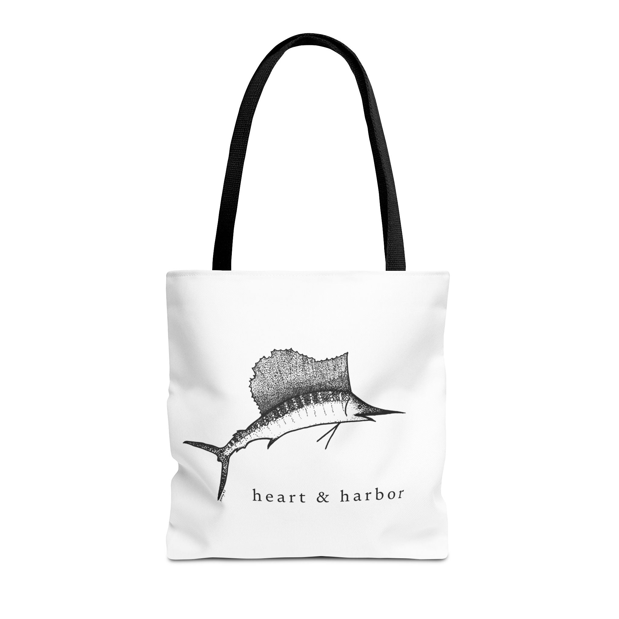 Sailfish | Illustrated Tote Bag | heart & harbor | White