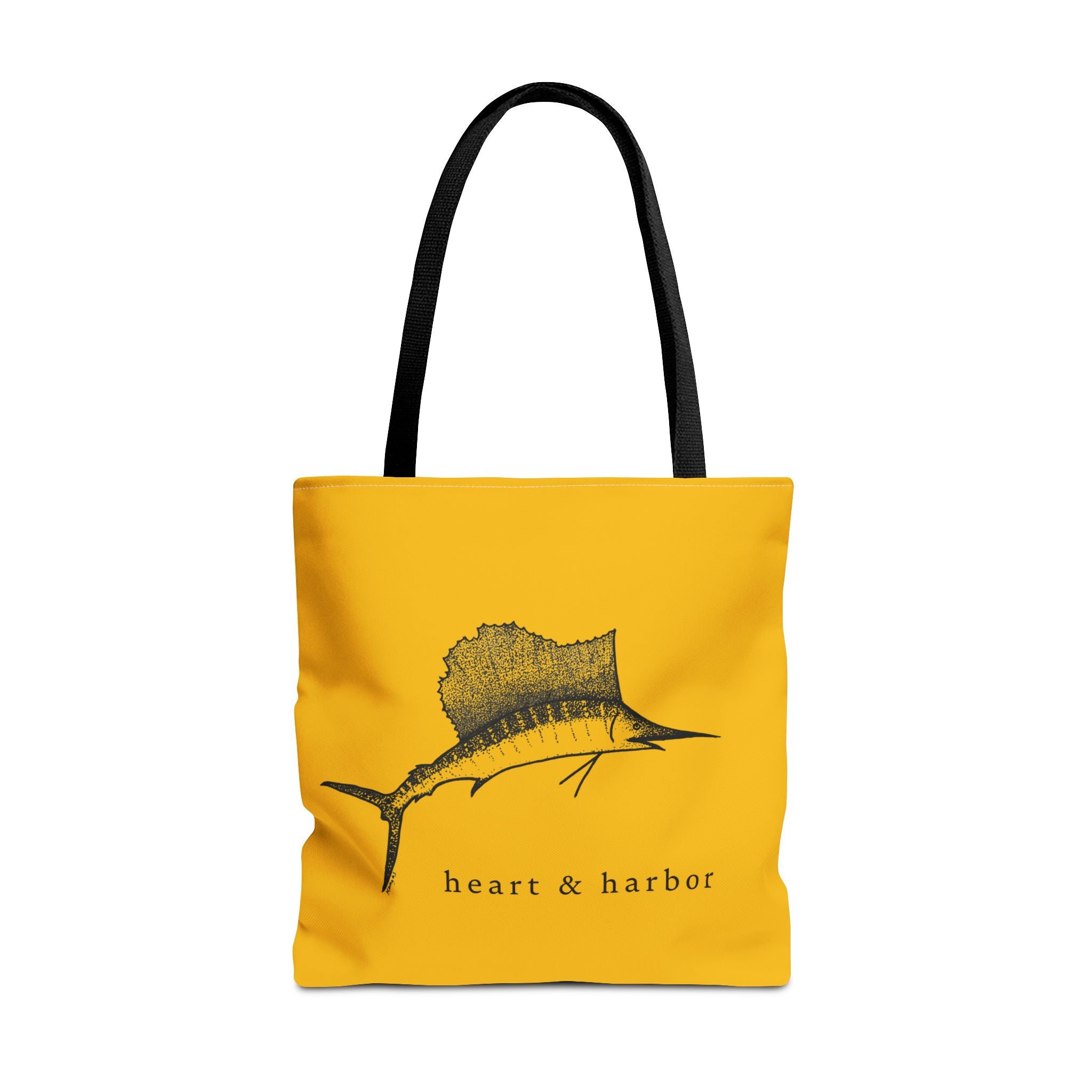 Sailfish | Illustrated Tote Bag | heart & harbor | Yellow