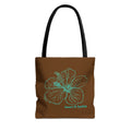 Hibiscus Flower | Illustrated Tote Bag | heart & harbor | Brown
