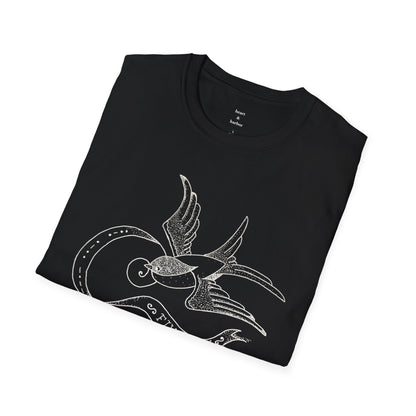 Traditional Tattoo Swallow T-Shirt - Fly Free Design