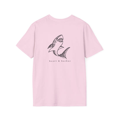 Shark T-Shirt | Back Design | Hand-Drawn | Multiple Colors